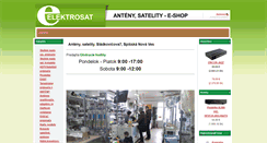 Desktop Screenshot of elektrosat.sk