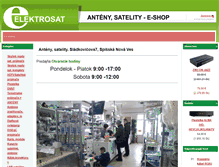 Tablet Screenshot of elektrosat.sk